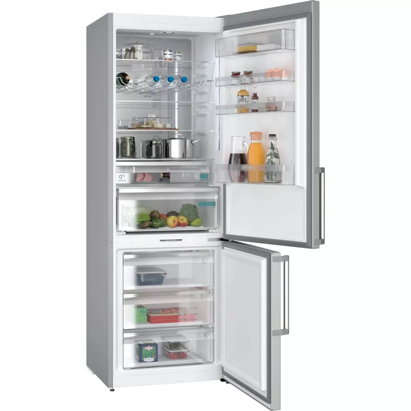 Siemens iQ500 KG49NAIBT frigorífico combi independiente 440 L acero inoxidable