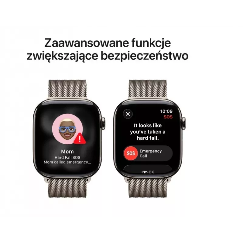 Apple Watch Series 11 GPS + Cellular 42mm Caja de titanio natural con milanesa natural
