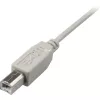 Cable USB 2.0, conector macho USB-A > conector macho USB-B (gris, 0,5 metros)