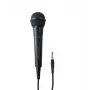 Micrófono de escenario con cable Muse MC-20 B — sensibilidad -73 dB, 30–15000 Hz, cable de 3 m, jack de 6,35 mm, negro