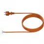 Bachmann - Cable de alimentación - CEE 7/7 (S) a extremos libres, 30 mm pelados 16 A - 5,0 m - moldeado - naranja (328.876)