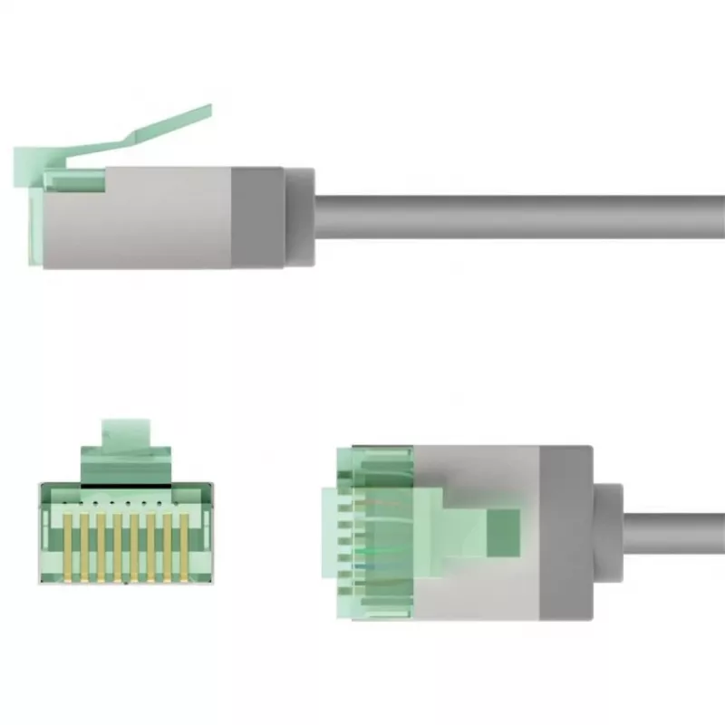 Cable de red Goobay 74347 RJ-45 Cat8.1 2m gris