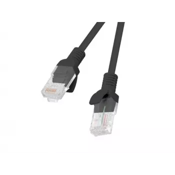 Cable de red LANBERG PCU5-20CC-0200-BK RJ-45 Cat5e, 2 m, negro, conductor CCA trenzado, U/UTP