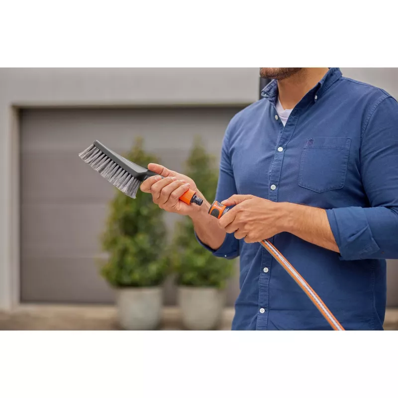 Gardena Cleansystem set de lavado con cepillo de mano M suave, 18863-20