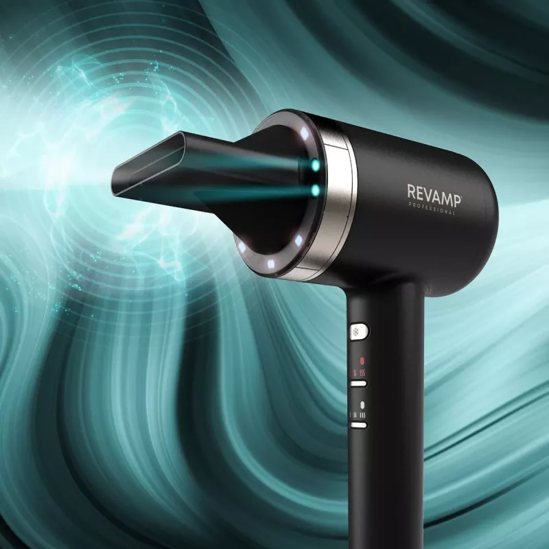 Secador de pelo Revamp DR-7250-EU, tecnología de infrarrojos e iones, modelo UE