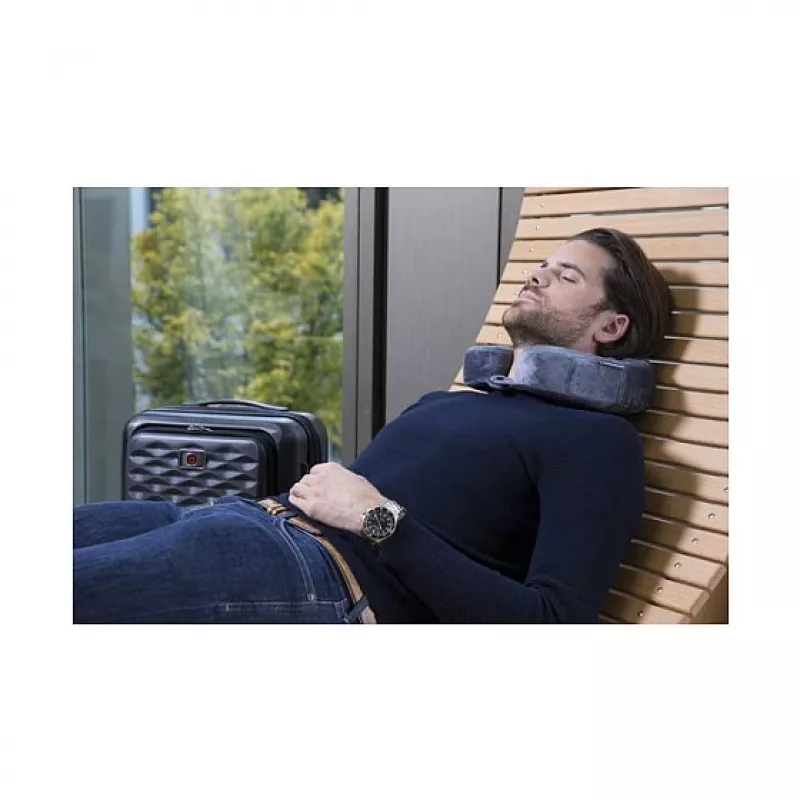 Almohada de viaje para el cuello WENGER con espuma viscoelástica gris (611884)