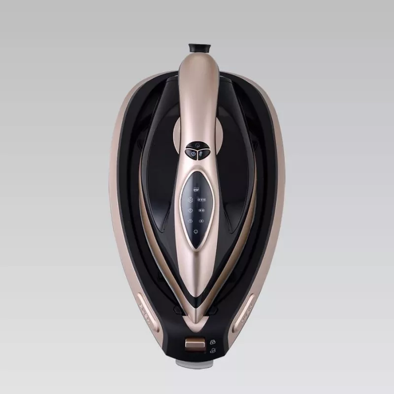 Maestro MR-320C Centro de planchado con vapor 2400 W 1,5 L suela cerámica Negro, oro rosa