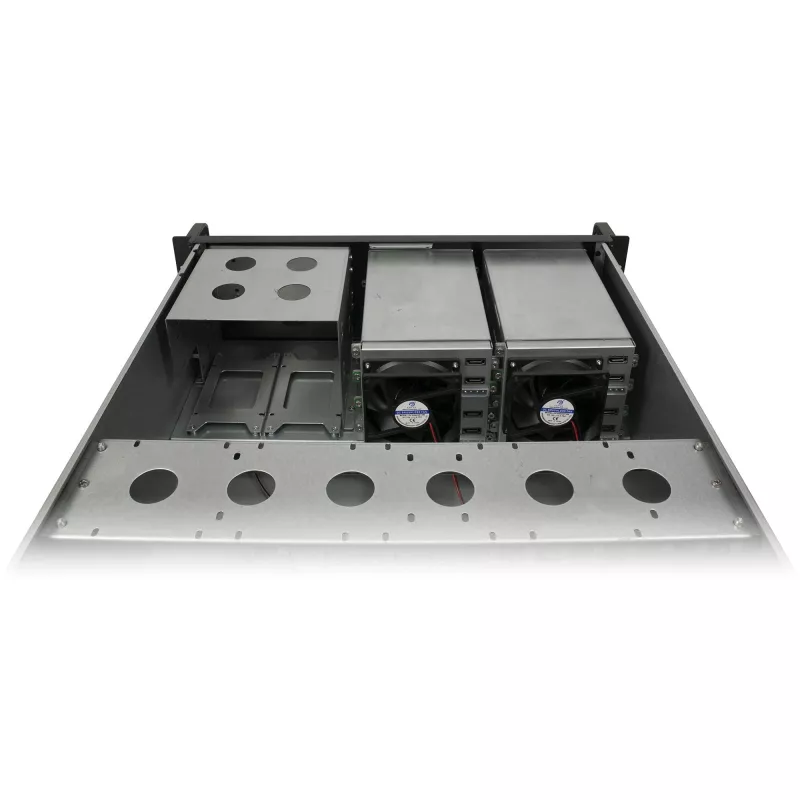 Carcasa rackmount INTER-TECH IPC 4U-4508 negra — chasis 4U para servidor/PC, rackmount