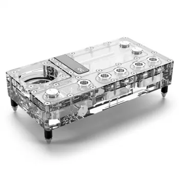 Depósito Alphacool Core Distro Plate Acrílico Transparente 125x240x68,8mm