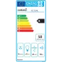 Campana CATA GC DUAL A 45 XGWH Campana de pared, clase de eficiencia energética A, ancho 45 cm, 820 m3/h, control táctil, LED, vidrio blanco