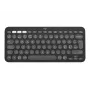 Logitech Pebble Keys 2 K380s – Teclado – inalámbrico – Bluetooth LE – QWERTY – Nórdico (danés/finés/noruego/sueco) – Tonal Graphite (920-011879)