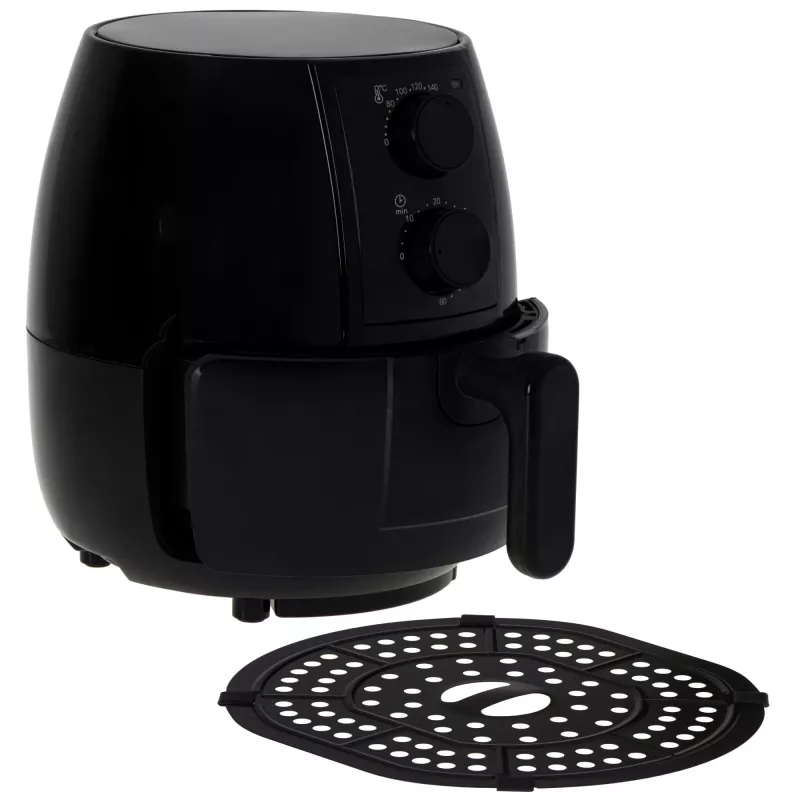 Freidora de aire Adler AD 6312 — 2,5 L, 1600 W, negra, 80–200 °C, temporizador de 60 minutos