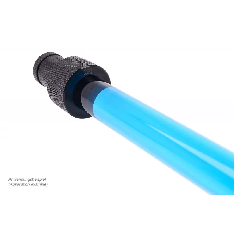 Alphacool ROH1020312 HardTube 16/11 mm tubo de vidrio de borosilicato, ángulo de 90°, 20/40 cm, transparente
