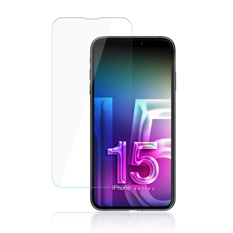 Protector de pantalla flexible templado 3MK FlexibleGlass Pro para Apple iPhone 15 – transparente, resistente a arañazos