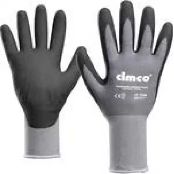 Guantes de trabajo cimco 141266 — guantes de protección, negro y gris, talla no indicada