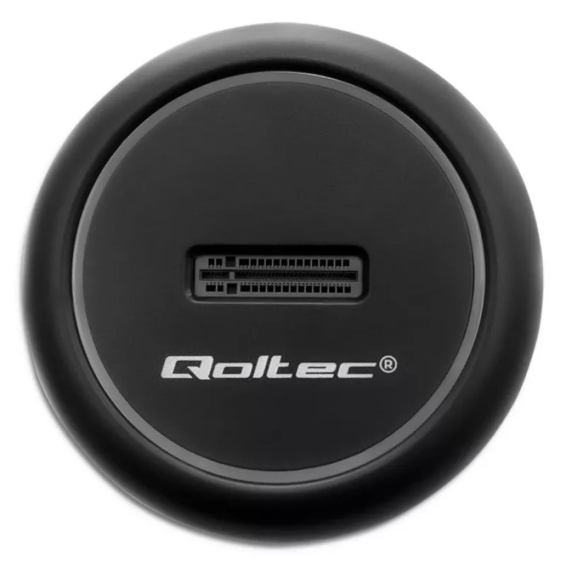 Qoltec 52275 Base de acoplamiento para SSD M.2, SATA/NVMe, USB-C