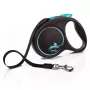 Correa retráctil flexi Black Design M — 5 m de longitud, con cinta, carga máxima 25 kg, empuñadura ergonómica