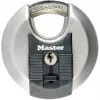 Candado de disco MASTER LOCK 70 mm Excell acero inoxidable, arco cubierto, con llave diferente