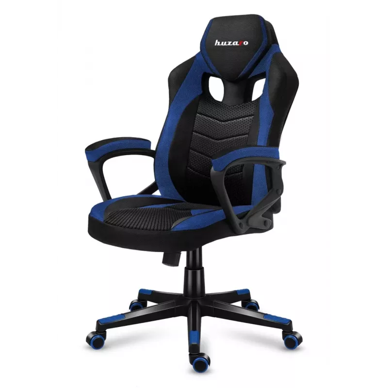 Silla gaming Huzaro FORCE 2.5 azul MESH con asiento de malla negra, azul