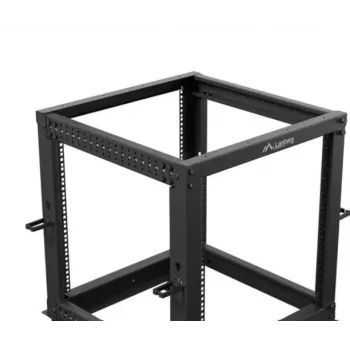 Carcasa de rack LANBERG Open Rack OR01-6112-B 12U 600x600 ajustable negra