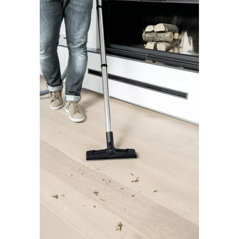 Aspirador en seco Karcher AD 4 Premium — 17 l, 600 W, sin bolsa, manguera metálica, tubo cromado