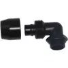 Racor roscado Alphacool HF TPV metal - 90° giratorio 12,7/7,6 mm - negro (17455)