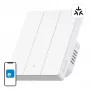 Interruptor de pared inteligente WiFi Sonoff M5-3C-80W 3 canales para marco