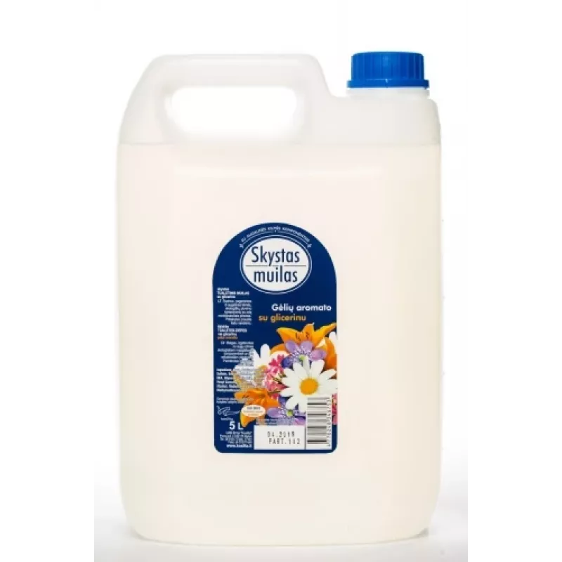 Jabón líquido con glicerina, sin colorantes, 5 l