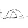 Carpa de cúpula Easy Camp Setesdal 2 (verde oliva, con avance túnel, modelo 2025)