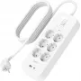 Protección contra sobretensiones Belkin SRB002VF2M‑V2 — 6 tomas, cable de 2 m, conectores USB‑C y USB‑A