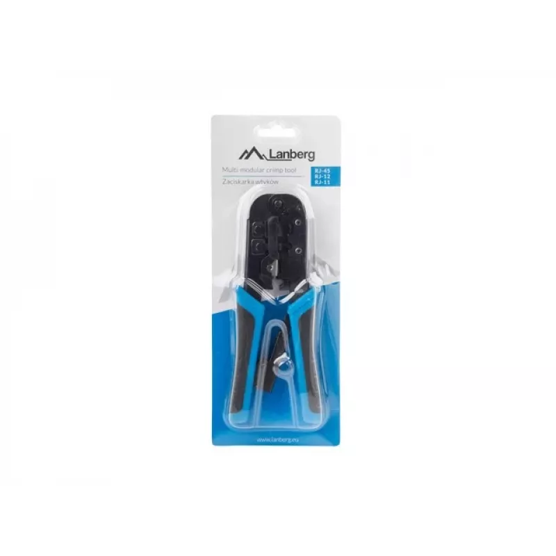 Crimpadora LANBERG NT-0201 para conectores RJ-45, 180 mm, 315 g, negro/azul
