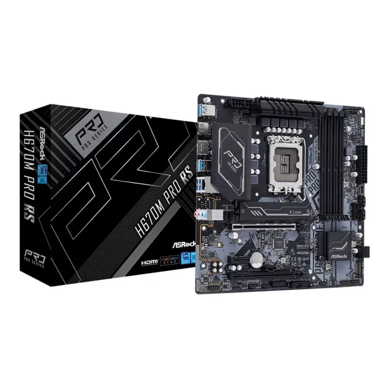 Placa base ASRock H670M Pro RS Intel H670 LGA 1700 micro ATX