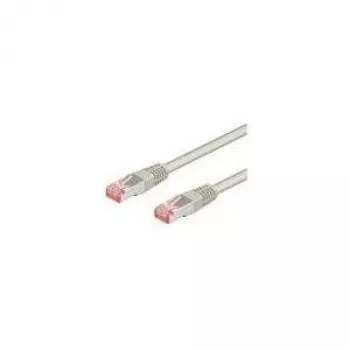 Wentronic Goobay cable de parcheo CAT 6, S/FTP (PiMF), gris, 0,25 m - mezcla de cobre CCA (93371)