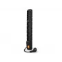 HSK DATA S10 3 m cable alargador 10 tomas AC interior/exterior negro