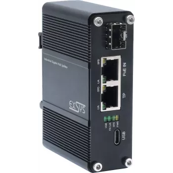 Splitter PoE Exsys EX-60328, salida 12V 1A para dispositivos no PoE