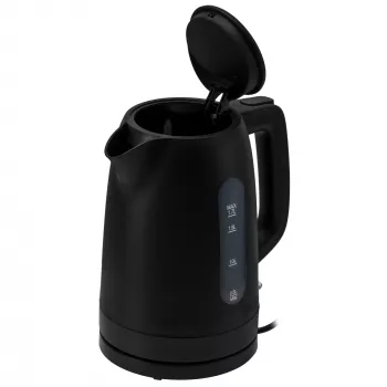 Hervidor eléctrico Adler AD 1379B — 1,7 L, 1850–2200 W, tapa abatible, base 360°, negro