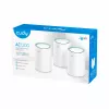 Cudy M1300 pack de 3 sistema mesh Wi-Fi de doble banda (2,4 GHz / 5 GHz) Wi-Fi 5 (802.11ac) blanco 1 interno