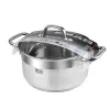 Resto utensilios de cocina Libra 4,6 L redondo acero inoxidable