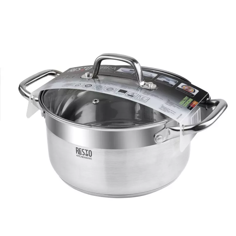 Resto utensilios de cocina Libra 4,6 L redondo acero inoxidable