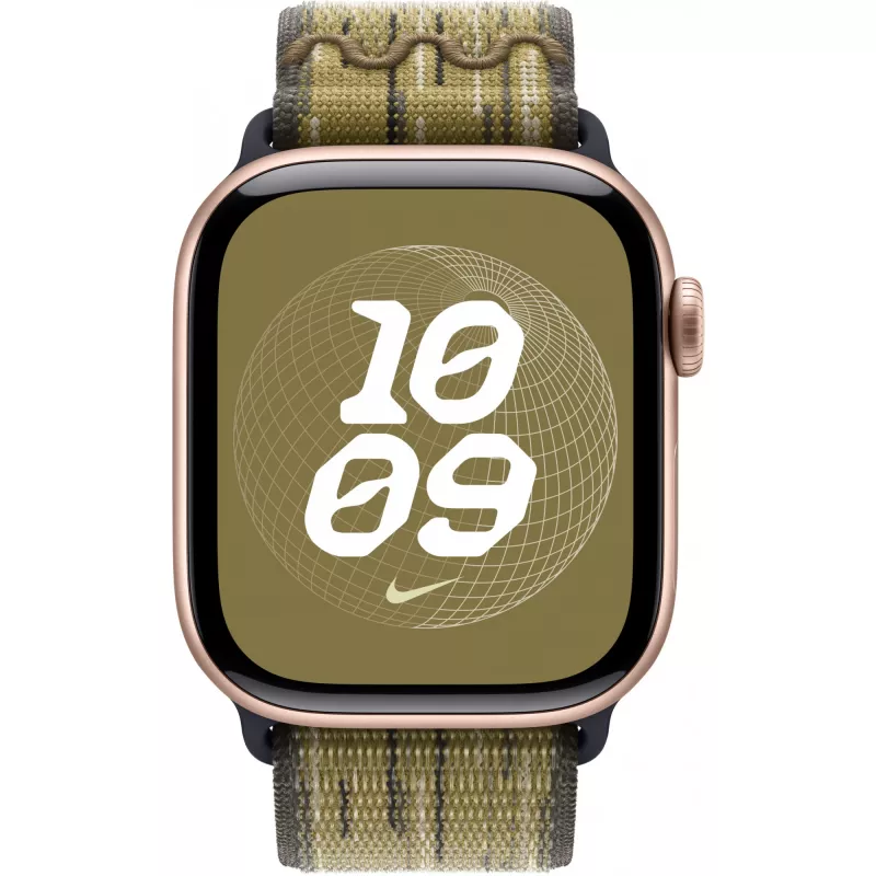 Correa Apple 42mm verde/gris Nike Sport Loop Smartwatch