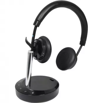 Auriculares inalámbricos Plusonic W320 Dual DECT Estéreo — auriculares DECT estéreo inalámbricos, compatibles con base dual