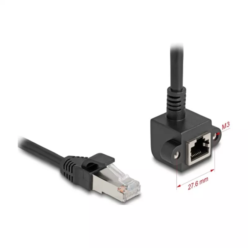 Cable de red DeLOCK 81040 RJ-45 Cat6 0,25 m negro