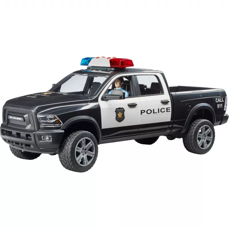 Vehículo de juguete Polizei-Pickup BRUDER RAM 2500 Police 02505 – modelo a escala, vehículo de juguete