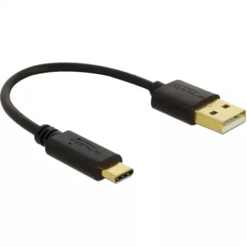 Cable de carga USB DeLOCK 80954 Type-A a USB Type-C 3 A 15 cm
