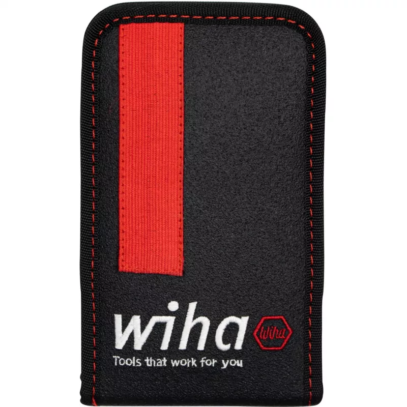 Wiha 44684 juego de llaves de vaso y puntas de 1/4 de pulgada, 40 piezas, en bolsa de cinturón