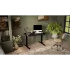 Escritorio cama meble MOON con regulación eléctrica de altura recto 1210×670 mm negro