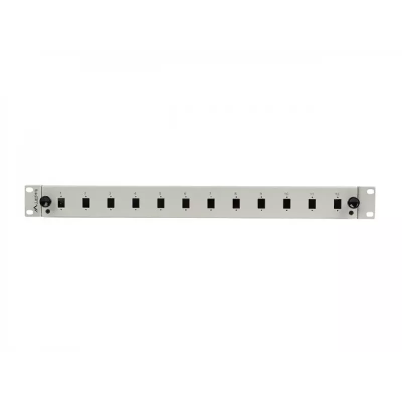 Patch panel Lanberg FOP1-12SS-LDS gris ABS acero 19 pulgadas