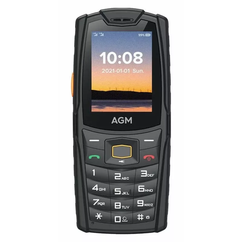 AGM M6 4G teléfono móvil resistente para exteriores con teclas (formato bar), IP68/IP69K, MIL-STD-810H, sin fuente de alimentación
