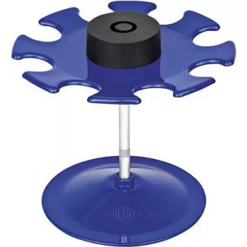 Soporte de sellos WEDO 64 803 azul metal 100 mm para 8 sellos