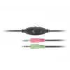 Auriculares con cable binaurales NATEC Rhea con micrófono de diadema, conectores de 3,5 mm, cable de 2,2 m, impedancia de 32 Ω